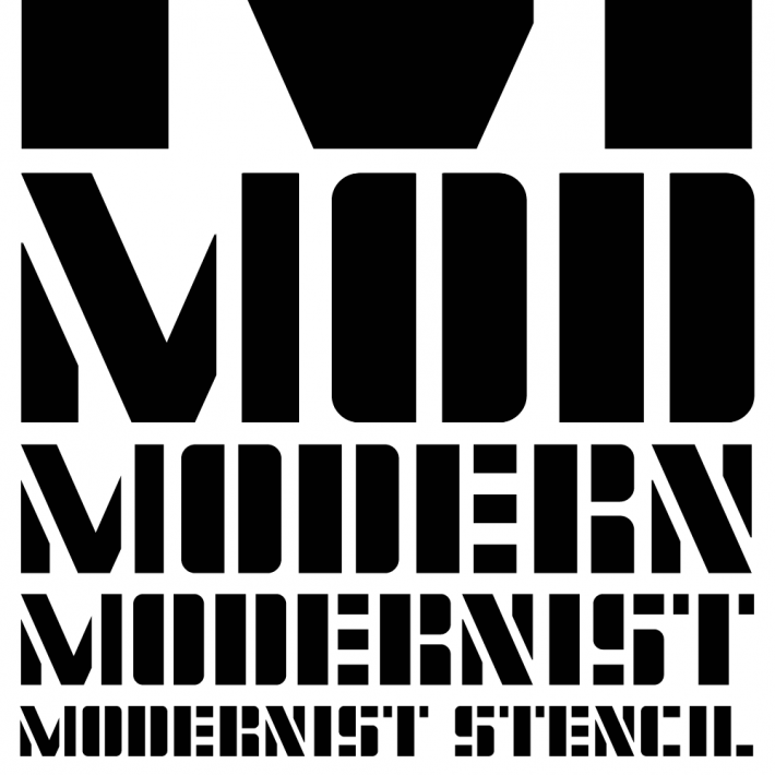 Modernist Stencil