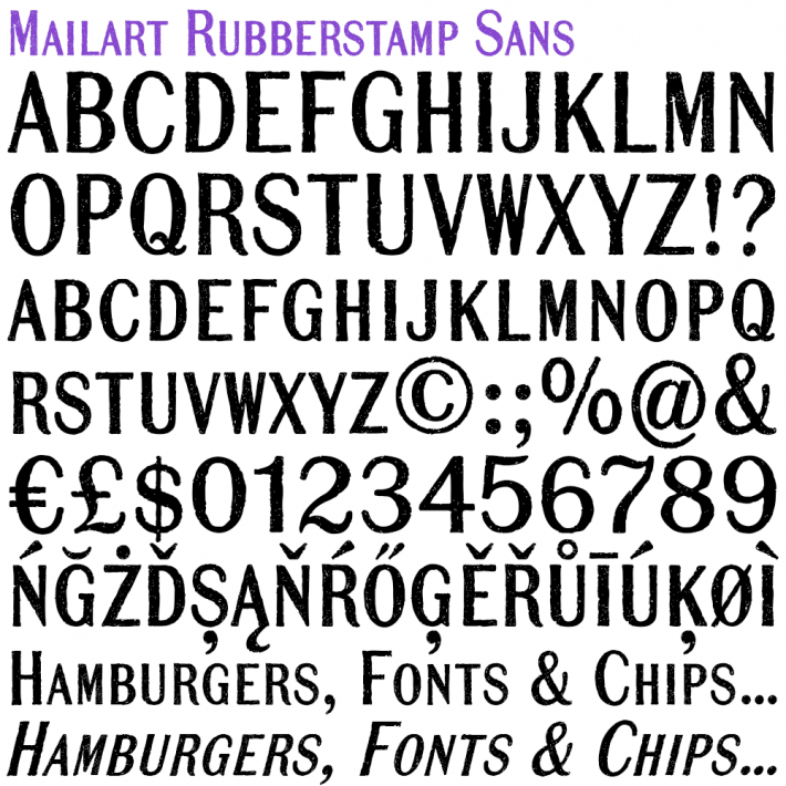 Mailart Rubberstamp Sans - Image 4