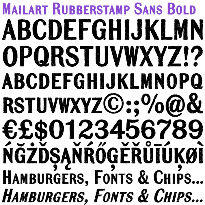 Mailart Rubberstamp Sans - Image 5