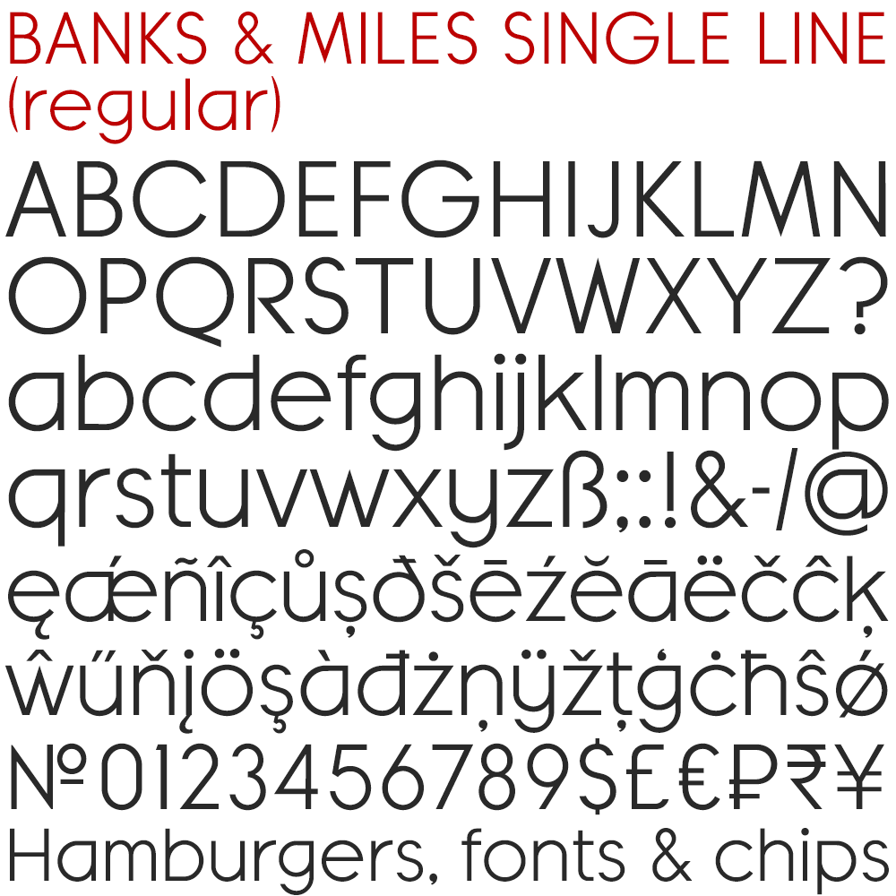 Single line font kostenlos