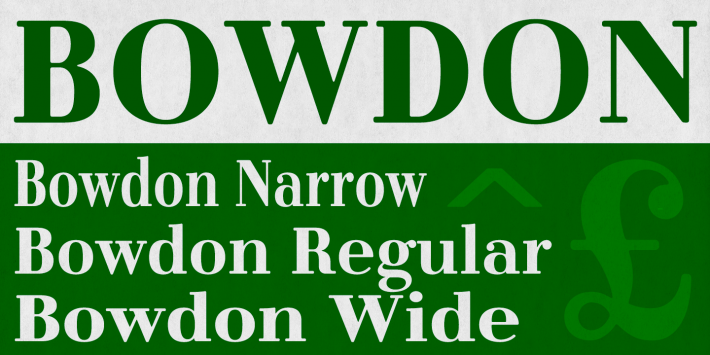 Bowdon - Narrow, Regular & Wide