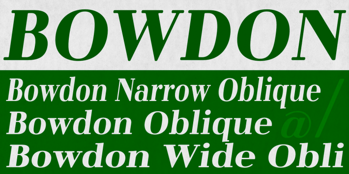 Bowdon Obliques