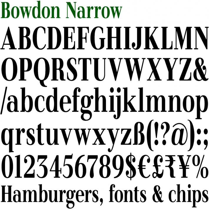 Bowdon Narrow
