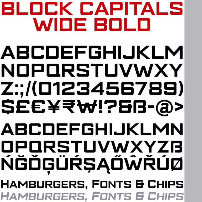 Block Capitals K Type Block Capitals K Type